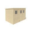 ALTANKA - Abri de jardin en bois 4.86 m2 - 2.7x1.8 m - Couleur: naturel - DOM421 - vignette