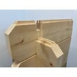 ALTANKA - Terrasse en bois avec balustrade pour abri en bois - 18m2 - 6m x 3m - couleur: naturel - DOM558 - vignette