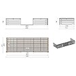 ALTANKA - Abri de jardin en bois - 6x5 m + terrasse avec balustrade et avant-toit en bois - 42 m2 - DOM747+DOM553+DOM555+POD04 - vignette