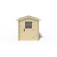 ALTANKA - Abri de jardin en bois - 3.61m2 - 1.9x1.9m - Ep. 28mm - Couleur: naturel - DOM593 - vignette