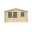 ALTANKA - Abri de jardin en bois - 15.21m2 - 3.9x3.9m - Ep. 40mm - Couleur: naturel - DOM658 - vignette