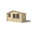 ALTANKA - Abri de jardin en bois - 11.7m2 - 3.9x3m - Ep. 34mm - Couleur: naturel - DOM561 - vignette