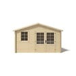 ALTANKA - Abri de jardin en bois - 11.7m2 - 3.9x3m - Ep. 34mm - Couleur: naturel - DOM561 - vignette