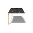 ALTANKA - Avant-toit en bois 6x3m pour le chalet de jardin 6m, couleur naturel - DOM556 - vignette