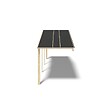 ALTANKA - Avant-toit en bois 6x2m pour le chalet de jardin 6m, couleur naturel - DOM553 - vignette