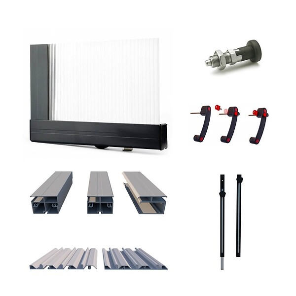 ALTANKA - Abri de piscine Horizon - 7.43x3.5 m - polycarbonate massif 3 mm - pour piscine BAS7308 - ECO338 - large