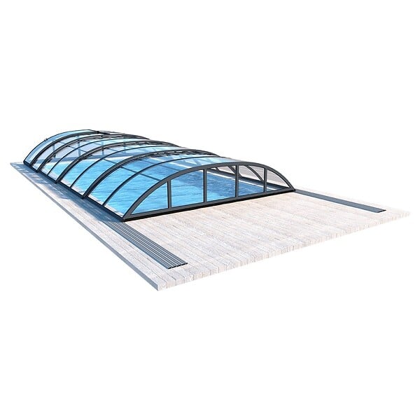 ALTANKA - Abri de piscine Horizon - 8.58x3.92 m - polycarbonate massif 3 mm - pour piscine BAS7309 - ECO339 - large