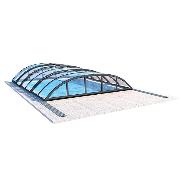 ALTANKA - Abri de piscine Horizon - 4.33x2.52 m - polycarbonate massif 3 mm - pour piscine BAS7302. BAS7303 - ECO332 - large
