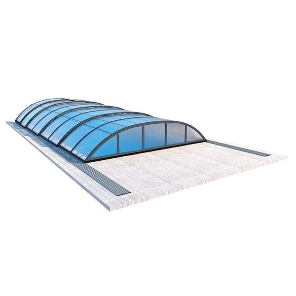 ALTANKA - Abri de piscine Horizon - 7.03x3.36 m - polycarbonate alvéolaire 8 mm - pour piscine BAS7307 - ECO307 - large