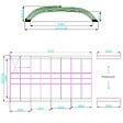 ALTANKA - Abri de piscine Horizon - 7.03x3.36 m - polycarbonate alvéolaire 8 mm - pour piscine BAS7307 - ECO307 - vignette