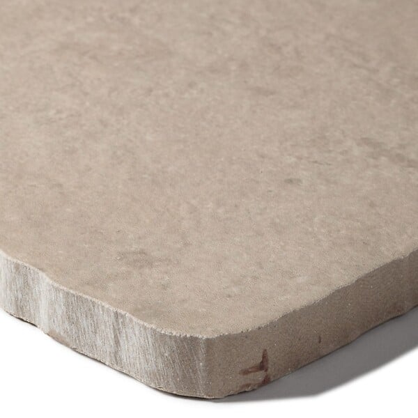 RO'MA NATURE - Pas japonais Rectangle Grès cérame effet Pierre Beige 80x40x2 cm (à l'unité) - large