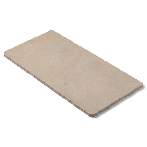 RO'MA NATURE - Pas japonais Rectangle Grès cérame effet Pierre Beige 80x40x2 cm (à l'unité) - large