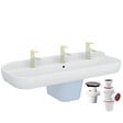 VITRA - Lavabo pour enfant VitrA Sento Kids 125 cm + siphon et bonde Wirquin - vignette