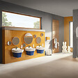 VITRA - Lavabo pour enfant VitrA Sento Kids 45 cm + siphon et bonde Wirquin - vignette
