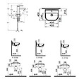 VITRA - Lavabo pour enfant VitrA Sento Kids 45 cm + cache siphon bleu + Mitigeur lavabo Sento Kids + siphon et bonde WIRQUIN - vignette