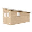 TIMBELA - TIMBELA M341+M341G Abri de Jardin en Bois Naturel (sans paroi latérale) PLUS LES PLANCHERS IMPRÉGNÉ- H244xl216xL513 cm/10 m2 - vignette