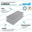 WEDI - Pack 3 panneaux de construction 250 x 60 x 5 cm + colle polymere étanchéité 610 + bande d'armature collante - vignette