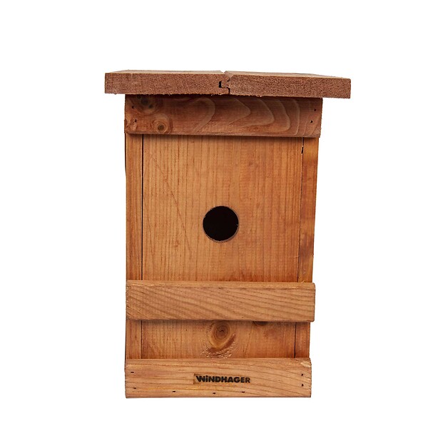 WINDHAGER - Nichoir à oiseaux en bois massif verni - large