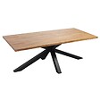 OVIALA - Table de jardin en aluminium et bois d'acacia 8 places 200x95 cm - Stella - vignette