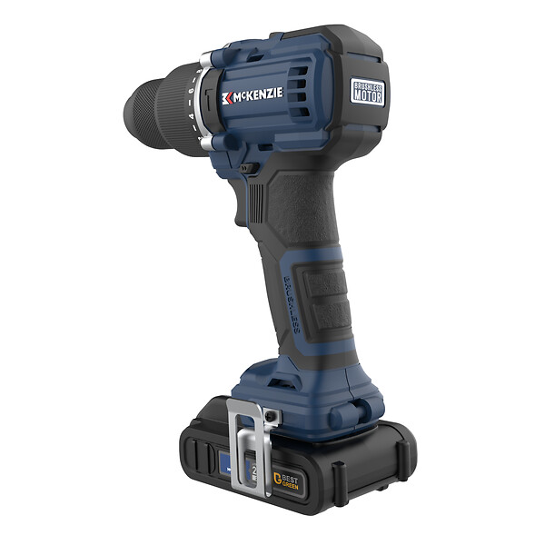 MC KENZIE - Perceuse visseuse à percussion sans fil - Brushless - 20V (2 batteries) - large