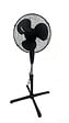 Ventilateur sur pied à 3 vitesses - Blanc - Diam.40 cm - 50W - vignette