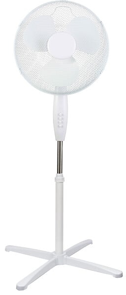 Ventilateur sur pied à 3 vitesses - Blanc - Diam.40 cm - 50W - large