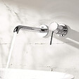 GROHE - Mitigeur mural lavabo Essence Taille L chromé avec corps encastré - vignette