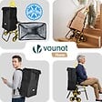 VOUNOT - Chariot de courses pliable avec siege Jaune - vignette