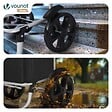 VOUNOT - Chariot de course pliable aluminium 2 roues noir - vignette