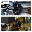 VOUNOT - Chariot de course pliable aluminium 2 roues avec sac isotherme noir - vignette