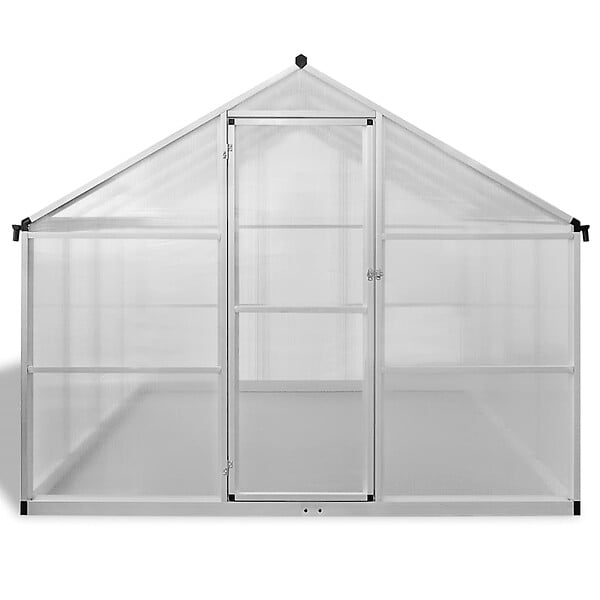 VIDAXL - vidaXL Serre renforcée en aluminium avec cadre de base 9,025 mÂ² - large
