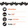 GT GARDEN - Chaîne 44 maillons pour multifonction 4 en 1 et outil sur perche - vignette