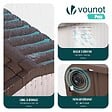 VOUNOT - Maison pour chat chien plastique interieur exterieur 75x63x51cm Beige - vignette