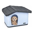 VOUNOT - Maison pour chat chien plastique interieur exterieur 60x51x41cm Blanc - vignette