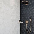 HANSGROHE - Facade thermostatique encastré Ecostat Square avec robinet d'arrêt et inverseur bronze brossé + corps encastré - vignette