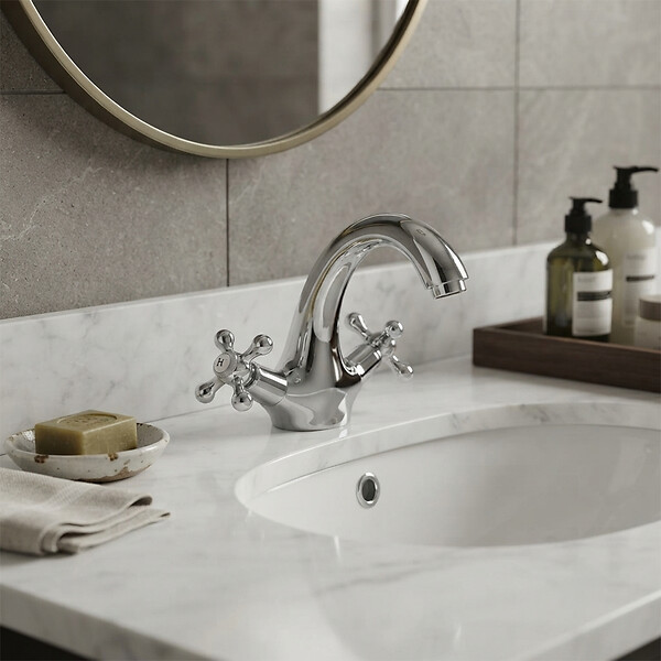 KIAMAMI VALENTINA - Robinet À Deux Poignées Pour Lavabo Classique | Narciso - large
