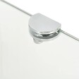 VIDAXL - vidaXL Étagère de coin avec supports chromés Verre Transparent 35 x 35 cm - vignette