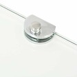 VIDAXL - vidaXL Étagère de coin avec supports chromés Verre Transparent 35 x 35 cm - vignette
