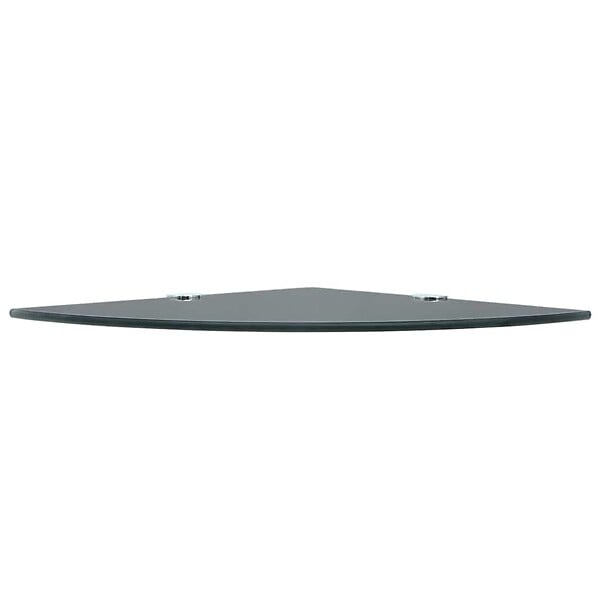VIDAXL - vidaXL Étagère de Coin avec Supports Chromés Verre Murale Salon Salle de Bain - large