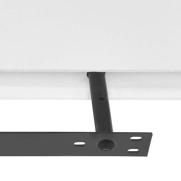 VIDAXL - vidaXL 2 Etagères murales suspendues MDF Blanc Stockage rangement DVD/Livres - large