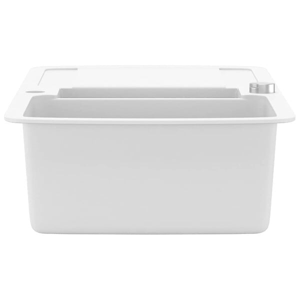 VIDAXL - vidaXL Évier de cuisine Granit Double lavabo Blanc - large