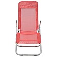 VIDAXL - vidaXL Chaises longues pliables lot de 2 Textilène Rouge - vignette