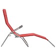 VIDAXL - vidaXL Chaises longues pliables lot de 2 Textilène Rouge - vignette