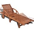 VIDAXL - vidaXL Chaise longue bois massif d'acacia - vignette