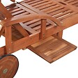 VIDAXL - vidaXL Chaise longue bois massif d'acacia - vignette