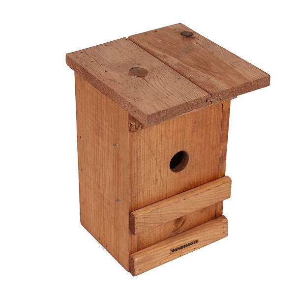 WINDHAGER - Nichoir à oiseaux en bois massif verni - large