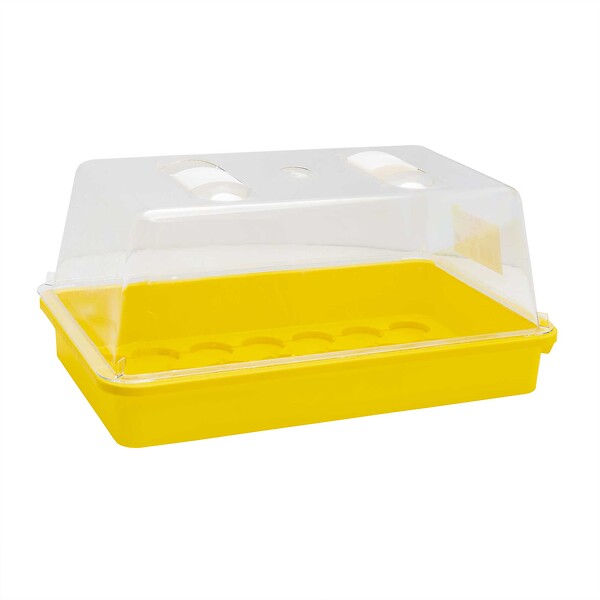 WINDHAGER - Bac à semis jaune 38 x 24 x 6cm - large