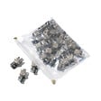ACOMAT - Boite de 50 têtes basculantes en acier pour collier de serrage bande sans fin - vignette