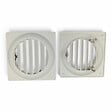 ANJOS - Grille ventilation de façade plastique blanc à auvents ANJOS GAE - Diamètre (mm): 160 - vignette