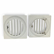 ANJOS - Grille ventilation de façade plastique blanc à auvents ANJOS GAE - Diamètre (mm): 100 - vignette